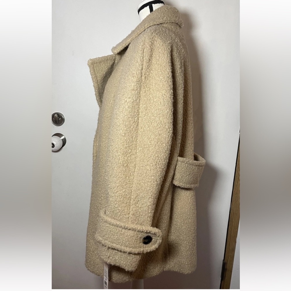 BCBGENERATION Boucle Double-Breasted Coat oatmeal XL - Picture 7 of 14